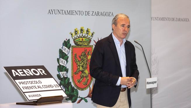 El alcalde de Zaragoza, Jorge Azcón.