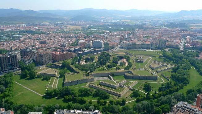 Vista panorámica de la ciudad de Pamplona.