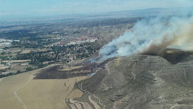 Incendio en María de Huerva.