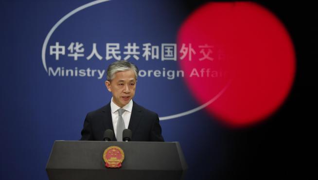 Wang Wenbin, ministro de Asuntos Exteriores de China, en rueda de prensa