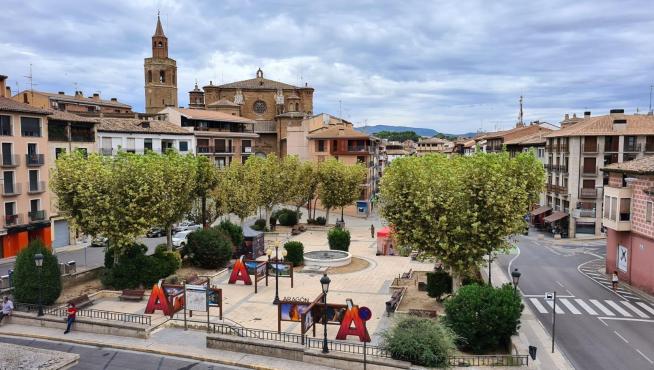 La exposición itinerante de de Aragón Turismo en Barbastro.