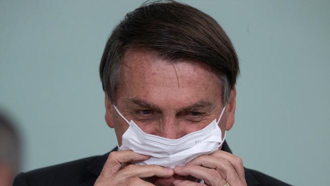 El presidente Jair Bolsonaro participa en un acto el lunes en Brasilia.