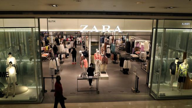 Una tienda de Zara en plena pandemia.