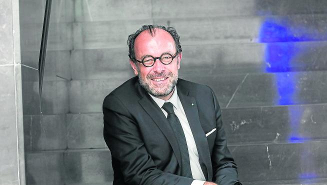 Vincent Peyrègne, ayer, tras el acto conmemorativo del 125 aniversario de HERALDO.