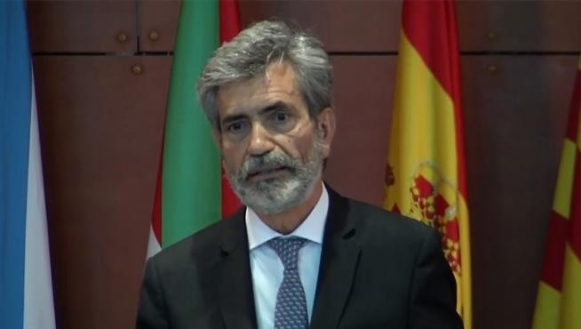 El presidente del Tribunal Supremo y del Consejo General del Poder Judicial (CGPJ), Carlos Lesmes,