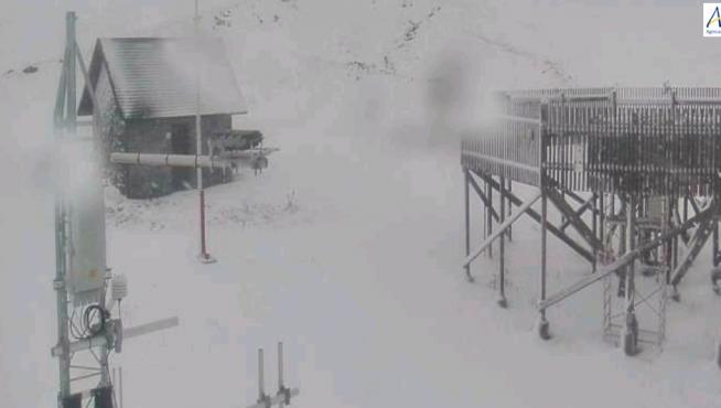 Estación meteorológica de Sarrios, en la estación de Formigal.