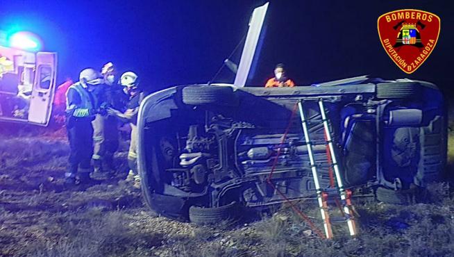 Accidente en la A-211 entre Embid y Santed, donde han resultado heridas dos mujeres.