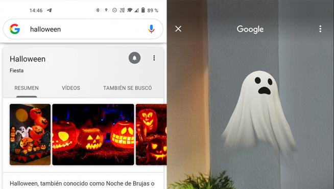 Un ejemplo de cómo proyectar fantasmas y esqueletos desde el navegador de Google.
