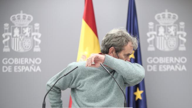 Fernando Simón durante su rueda de prensa