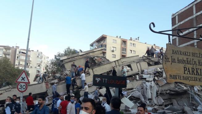 Edificio derruido en Esmirna