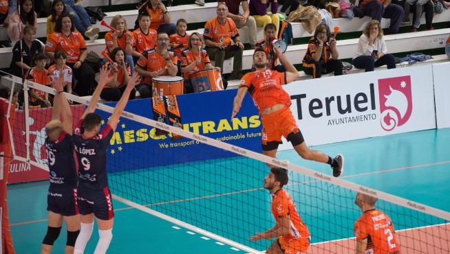 Superliga Masculina de Voleibol CV Teruel-Emeve Lugo /2019-10-19/ Foto: Jorge Escudero [[[FOTOGRAFOS]]][[[HA ARCHIVO]]]