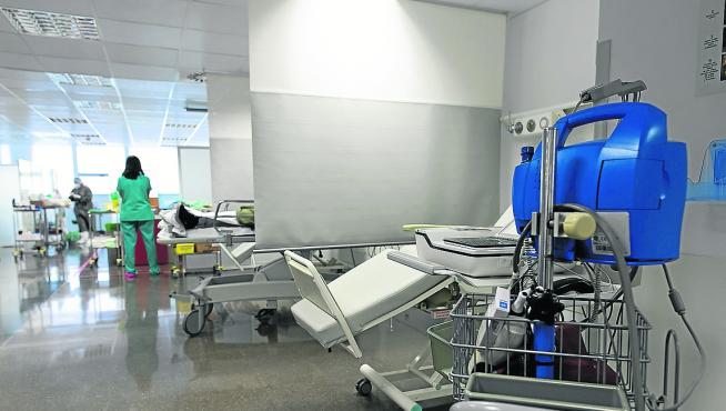 Nueva área en Urgencias del Servet para pacientes con sospecha de covid.