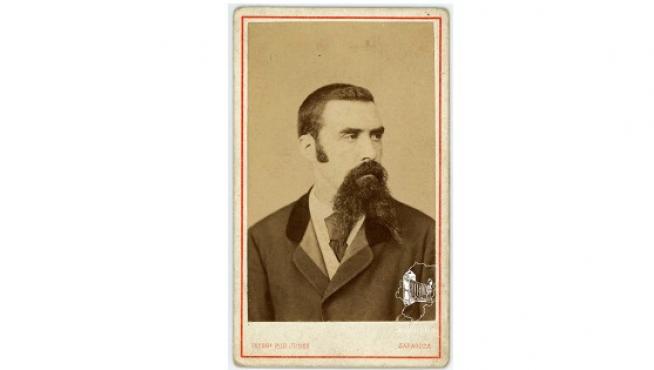 Retrato del pintor Marcelino de Unceta (Gabinete de Mariano Júdez, Zaragoza, 1872)