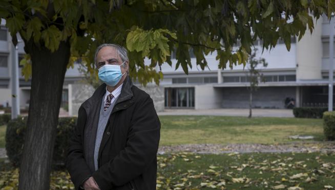 Manuel Silva, en el campus de Ingeniería del Actur