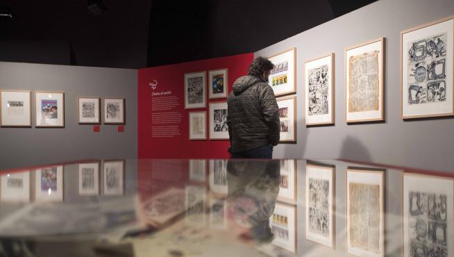Vista de la exposición sobre 'El Víbora' que puede visitarse ya en el Centro de Historias