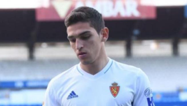 Juanma Sanabria, en su presentación en La Romareda, donde este viernes podrá ya debutar.