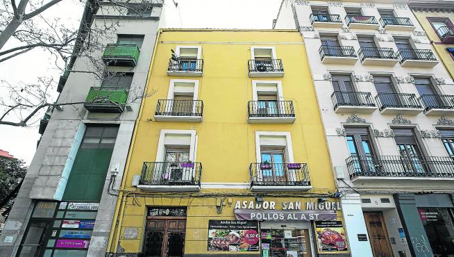 CULTURA Y OCIO. Fachada del edificio de Plaza de San Miguel, 4, casas de la familia Goya en Zaragoza / 10-02-20201 / FOTO: GUILLERMO MESTRE[[[FOTOGRAFOS]]]