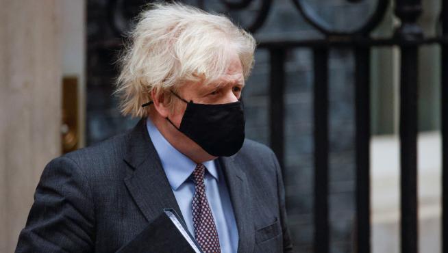 Britain's Prime Minister Boris Johnson leaves Downing Street in London