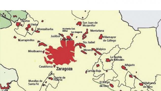 Los municipios próximos a Zaragoza también amplían el número de censados.