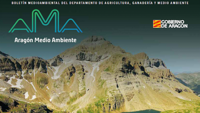 Portada del número 1 del AMA, Boletín de Medio Ambiente del Gobierno de Aragón