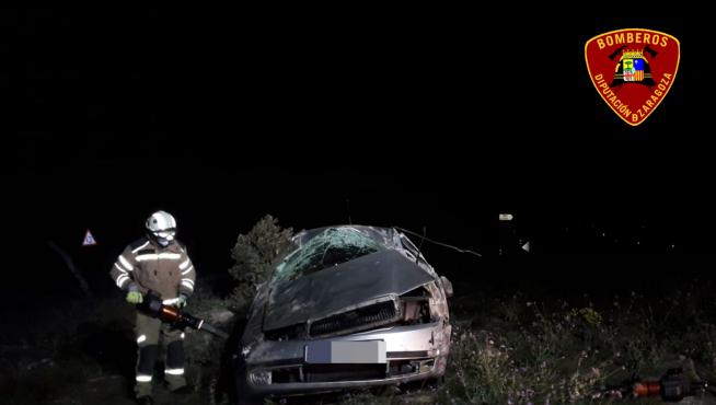 Accidente de tráfico en Fuentes de Ebro.