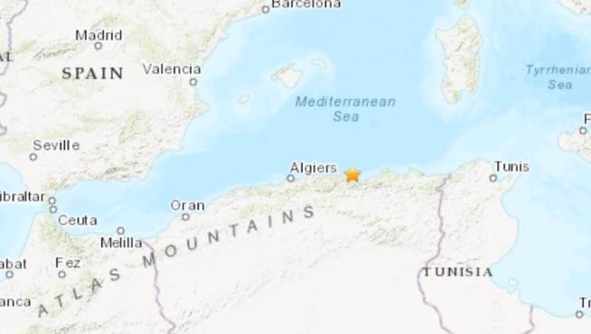 Lugar del terremoto en Argelia