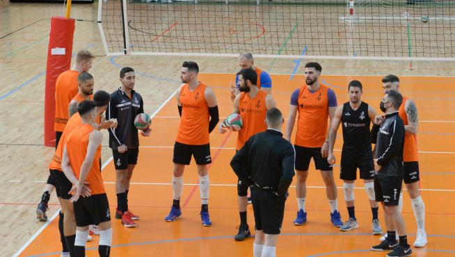 Preparatorio Para la Copa del Rey de Club Voleibol Teruel /2021-02-03/ Foto: Jorge Escudero[[[FOTOGRAFOS]]][[[HA ARCHIVO]]]