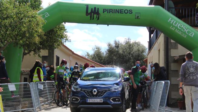 Salida del Campeonato de Aragón de ciclismo de la temporada pasada.