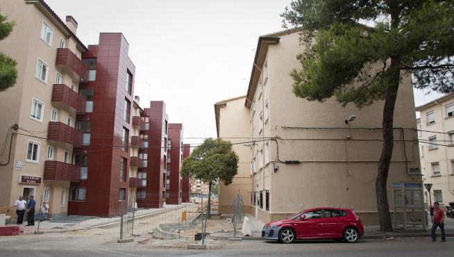 Viviendas rehabilitadas en el Picarral de Zaragoza.