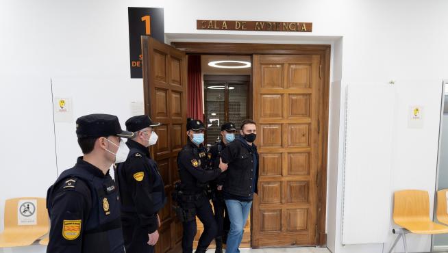 Norberto Feher, a la llegada al Tribunal