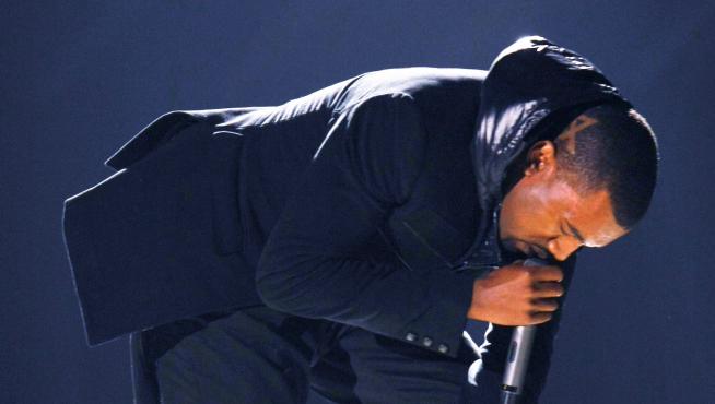 Kanye West, durante la gala de entrega de los Grammy en Los Angeles