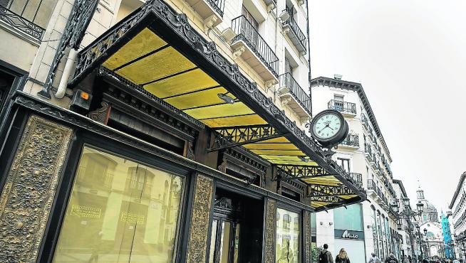 La antigua joyería, que albergó el Gran Café Zaragoza, se convertirá en cafetería-restaurante