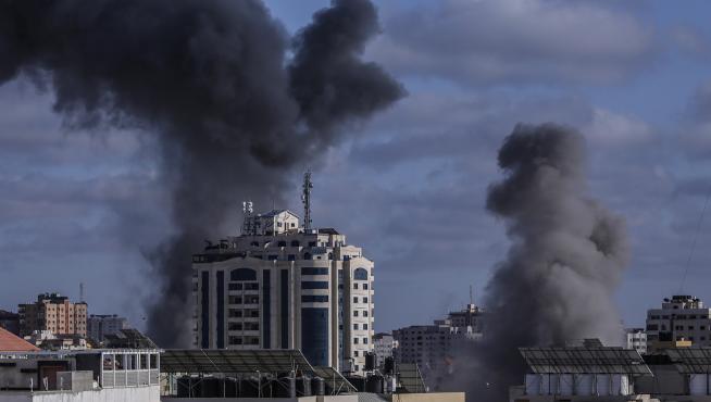 Bombardeos en Gaza.