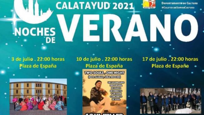 Cartel de las Noches de verano de Calatayud.