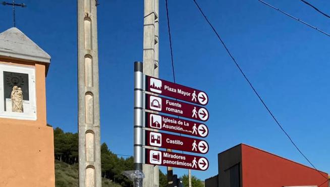 Aranda de Moncayo instala 40 señales de información turística
