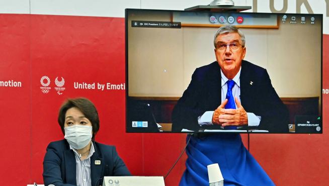 IOC President Thomas Bach arrives in Tokyo