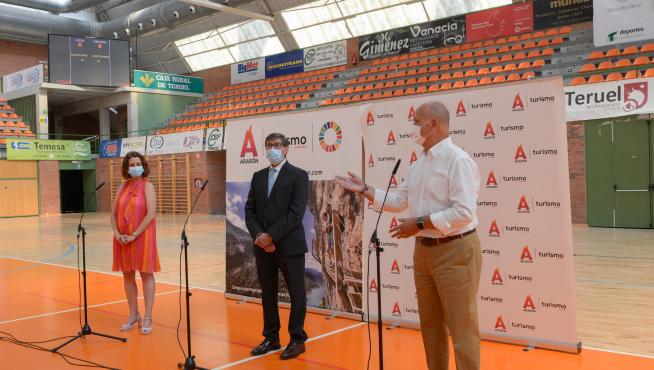 Arturo Aliaga, Firma convenio de patrocinio con el Voleibol Teruel /2021-07-21/ Foto: Jorge Escudero[[[FOTOGRAFOS]]]