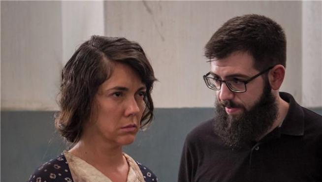 Carmen Barrantes y el joven director Tomás Generelo, que la dirigió en 'Cardelinas'..