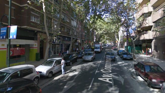 El accidente tuvo lugar en la avenida Compromiso del Caspe 62 sobre las 16.00 de la tarde.
