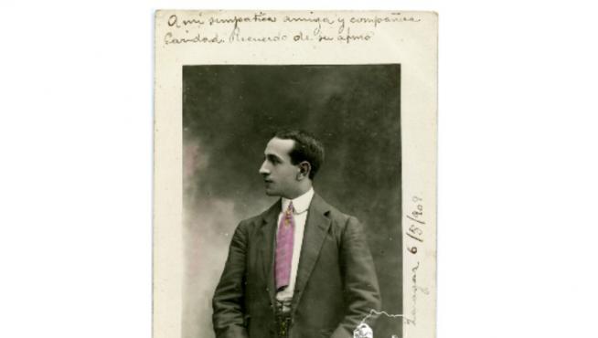 Retrato del bailaor burgalés Juan Martínez