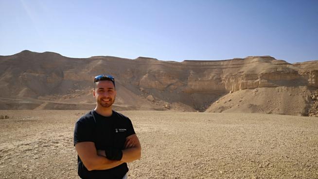 Daniel de Miguel, durante una campaña en Israel.
