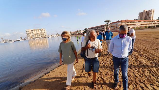 La ministra en el Mar Menor