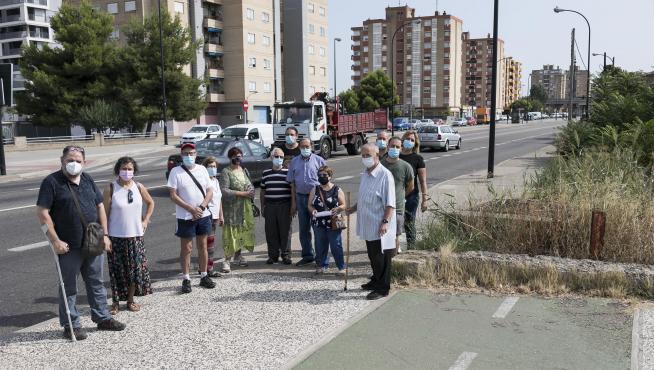 Los vecinos piden actuar en la avenida de Cataluña para "cerrar la cicatriz" y atraer viviendas