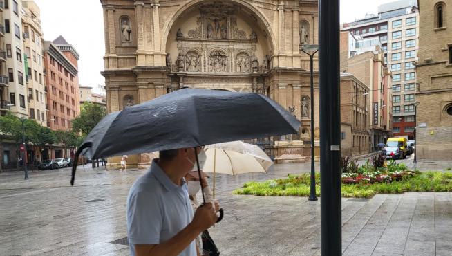 Llega la lluvia a Zaragoza