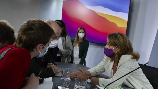 Teresa Ribera tras el Consejo de Ministros