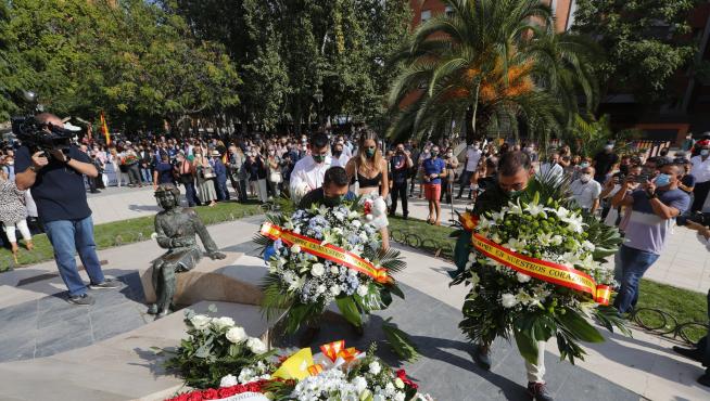 Homenaje a las víctimas de ETA en Zaragoza.