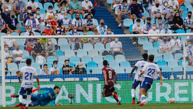 Partido entre el Real Zaragoza y el filial de la Real Sociedad