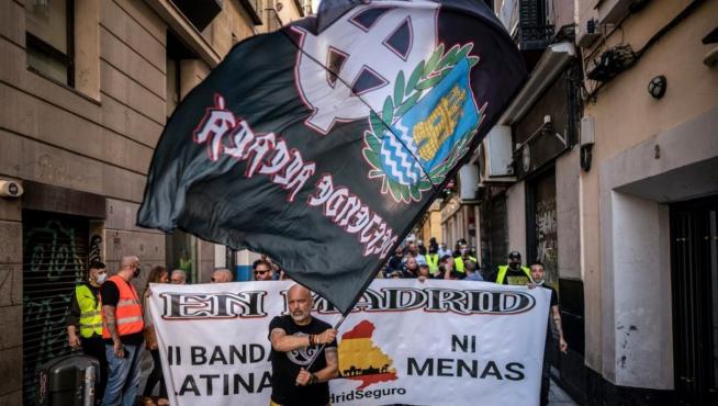 Manifestación de neonazis en Madrid.