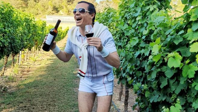 Fabiolo (Rafa Maza), en la ruta del vino del Somontano