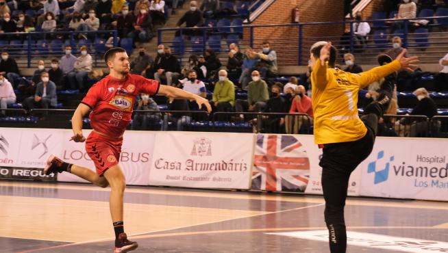 Domingo Mosquera, en la acción en la que salió lesionado